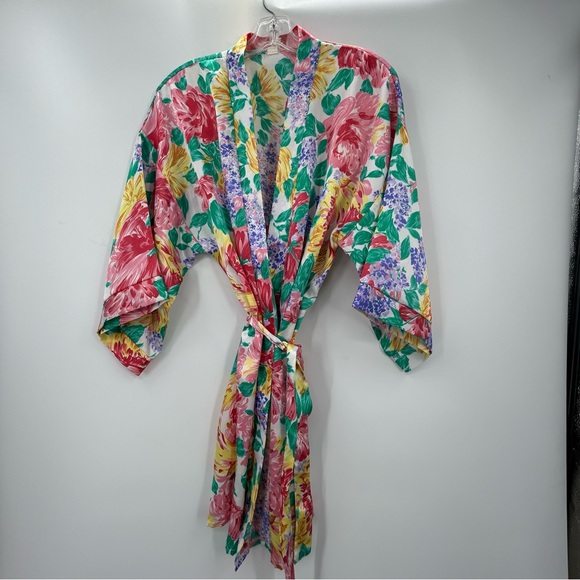 *** Classified Gown & Robe Set Spring Flowers *** L - Picture 4 of 8